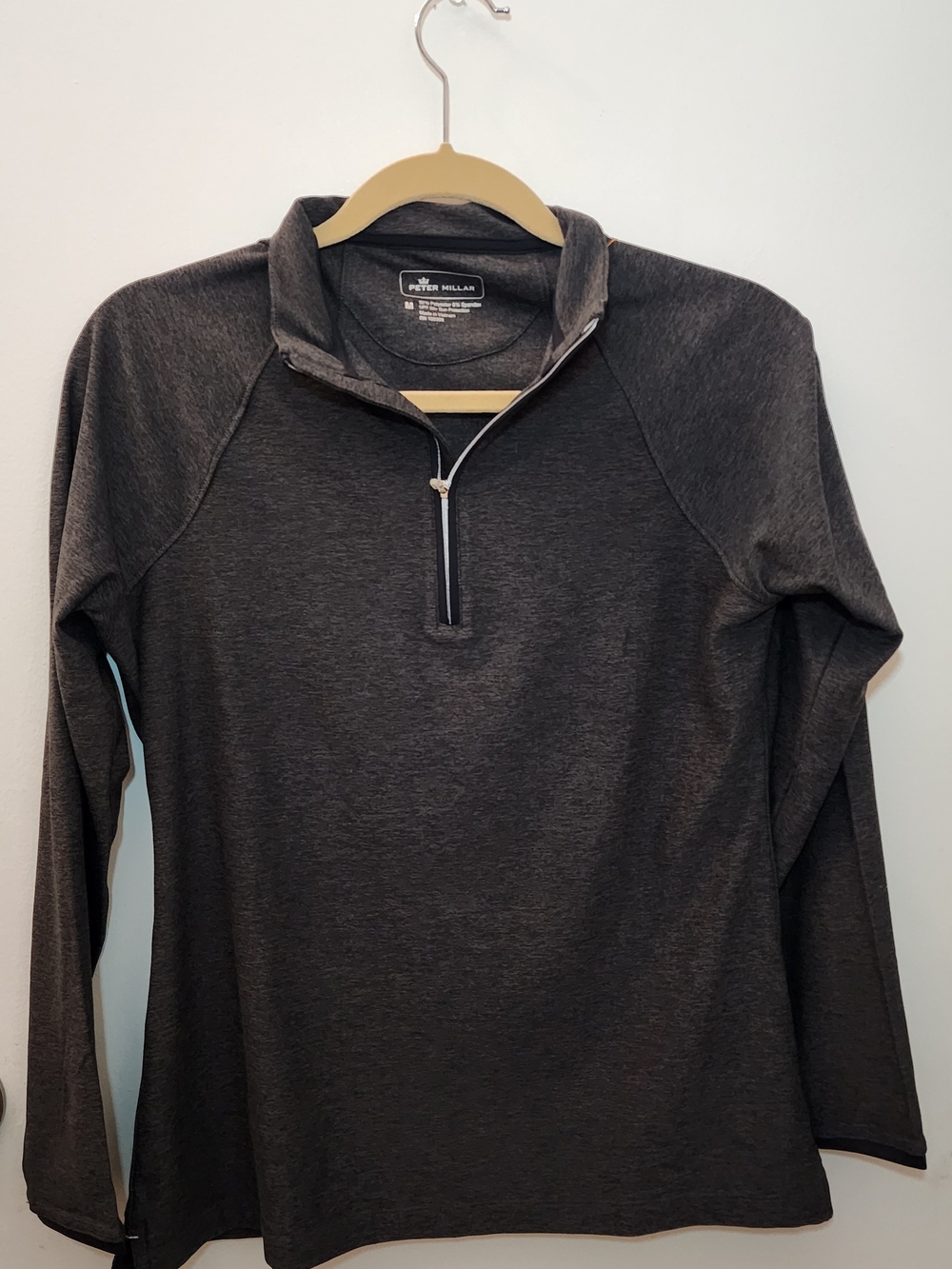 Peter Millar Dark Charcoal Women's Half-Zip Pullover Sweater